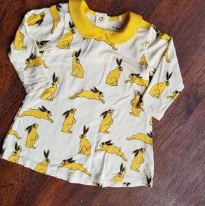 Mini Rodini organic cotton bunny dress